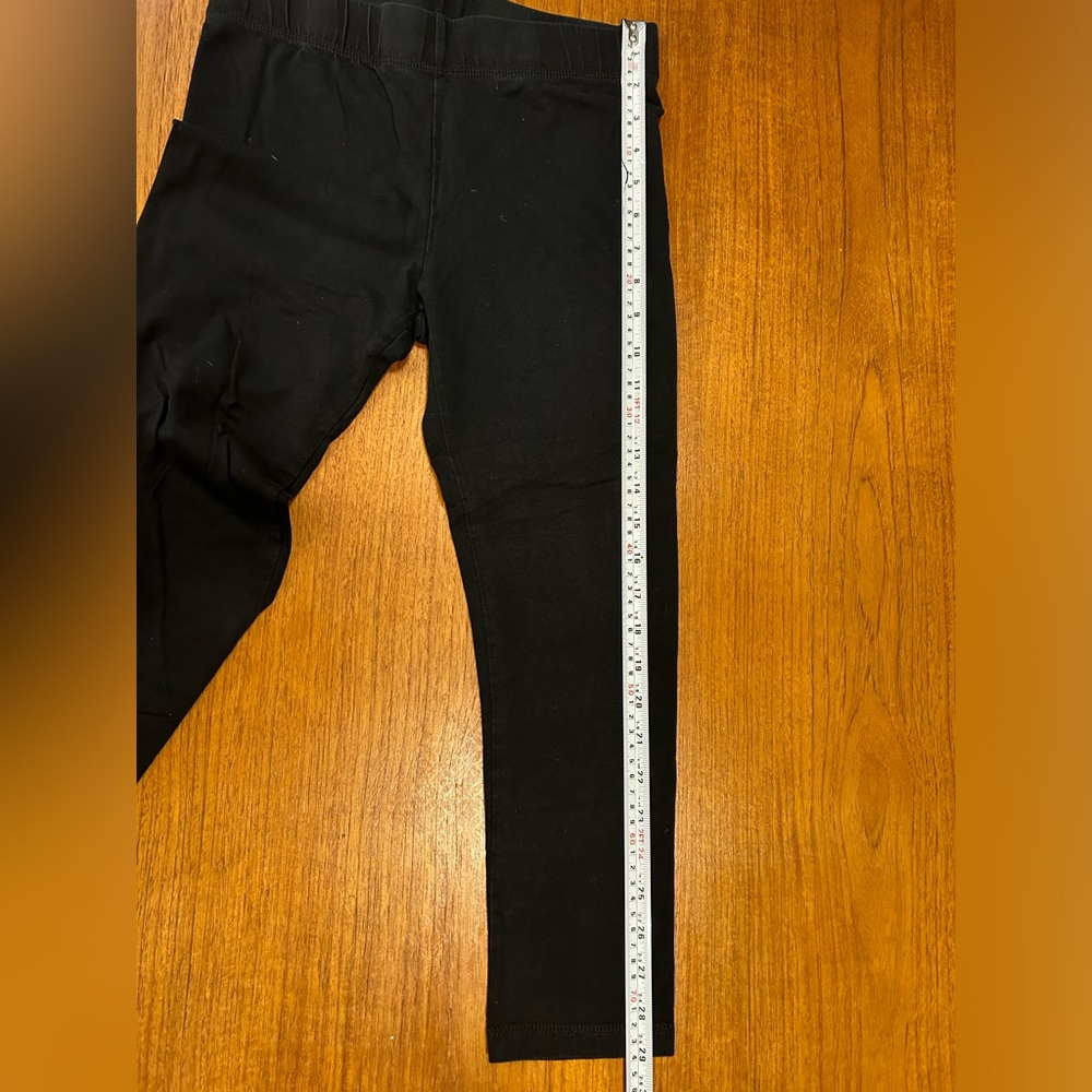 Nicole miller | black cropped leggings with elastic waist | size S - Picture 6 of 7